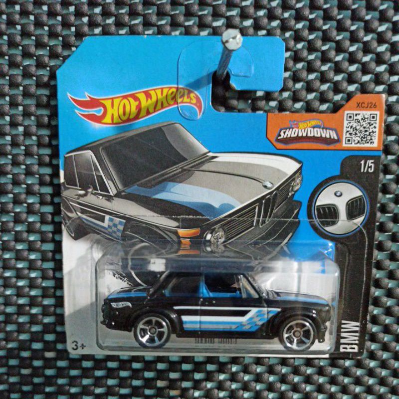 hot wheels BMW 2002 black short card