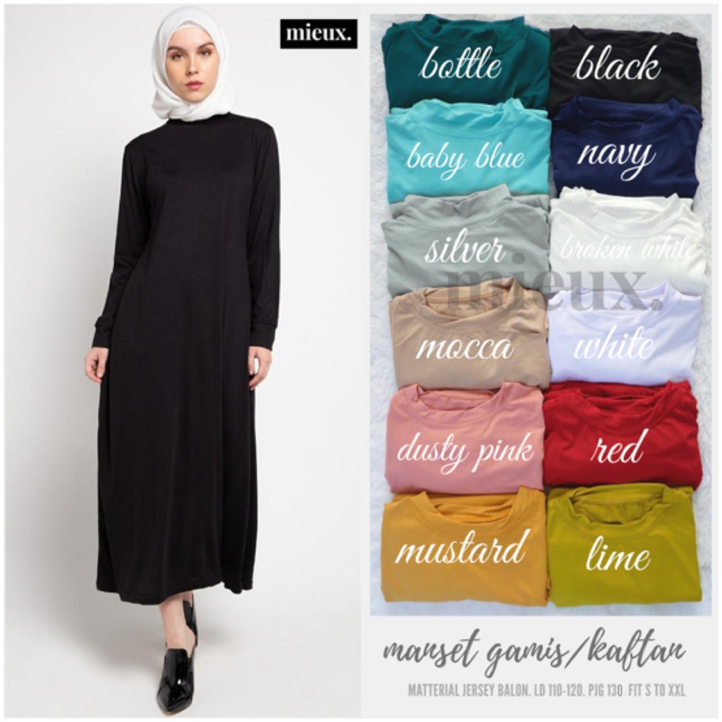 MANSET DALAMAN GAMIS/INNER KAFTAN / DALAMAN GAMIS POLOS