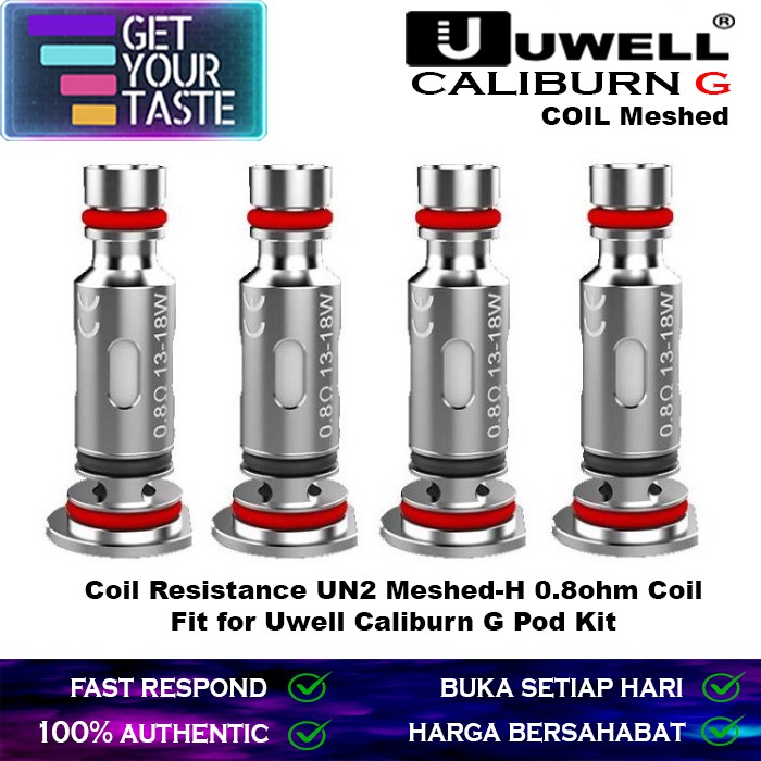 Coil Uwell Caliburn G Replacement 100% Authentic - Coil Caliburn G