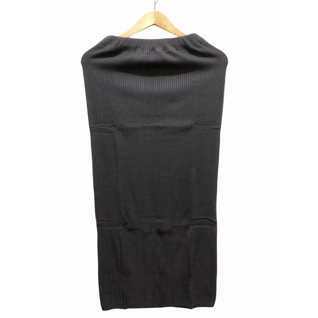 Rok Span Rajut  Rok Rajut Panjang Rok Span Knitted Panjang Rok Panjang Polos Rok Hitam Polos Rok Kerja Wanita-Abu Tua