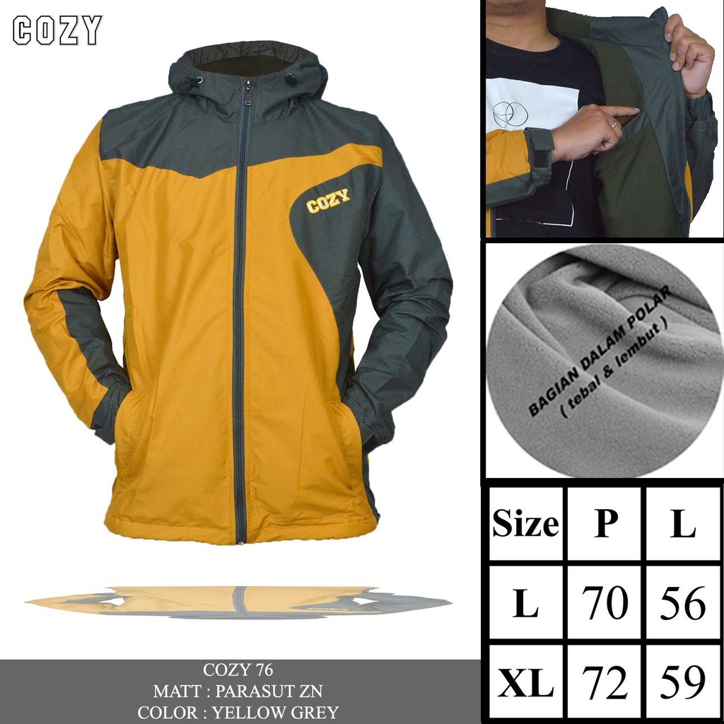 TERLARIS ! JAKET GUNUNG PARASUT PRIA TASLAN WATERPROOF HODIE KOMBINASI WARNA 3D BAHAN TEBAL ORIGINAL DISTRO KEREN GAYA