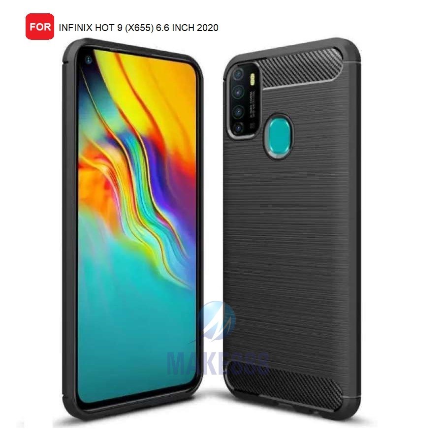 CASE SLIM FIT CARBON IPAKY INFINIX HOT 9 INFINIX HOT 9 BIASA SOFTCASE - FA