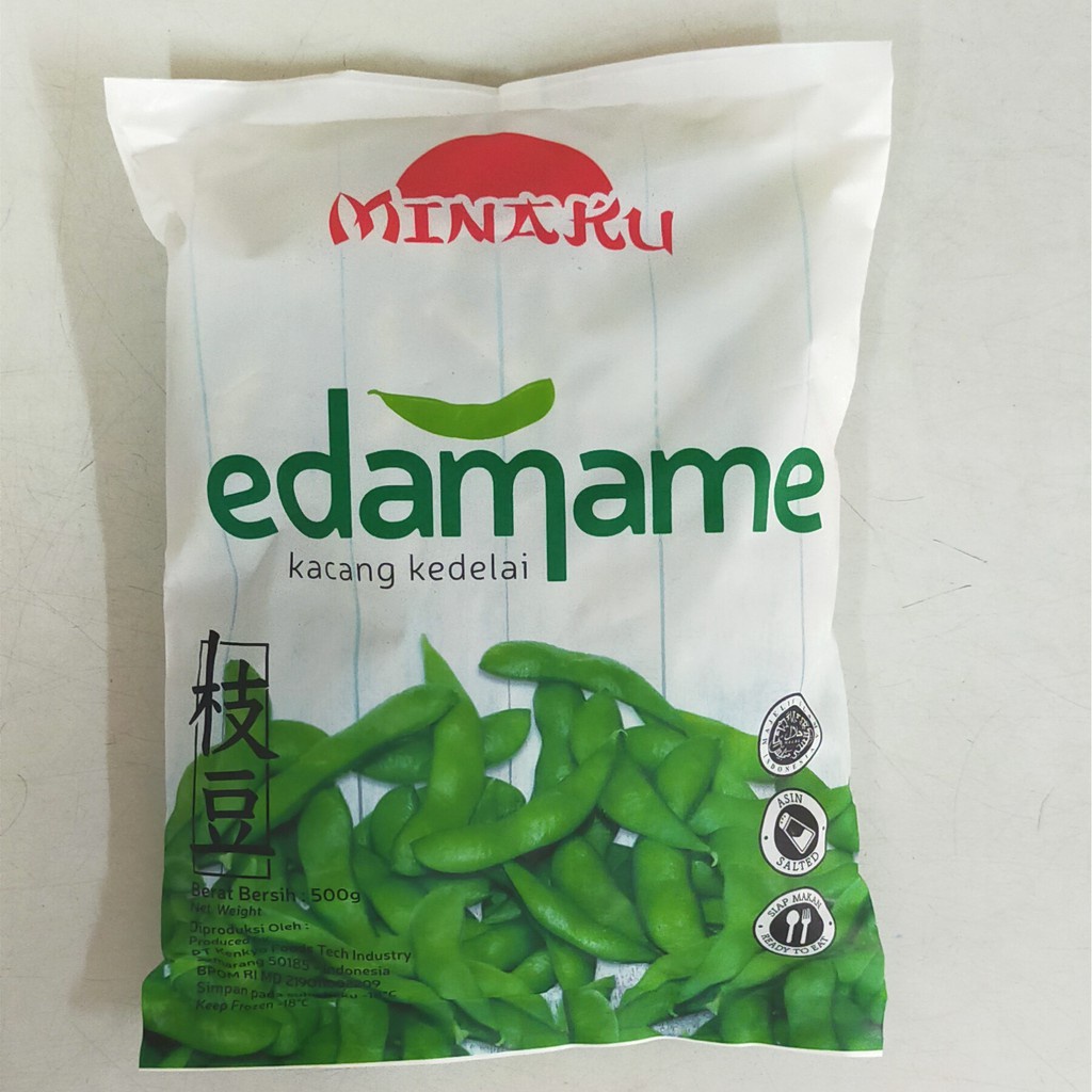 Jual Edamame Salted Kacang kedelai Minaku 500gr Shopee Indonesia
