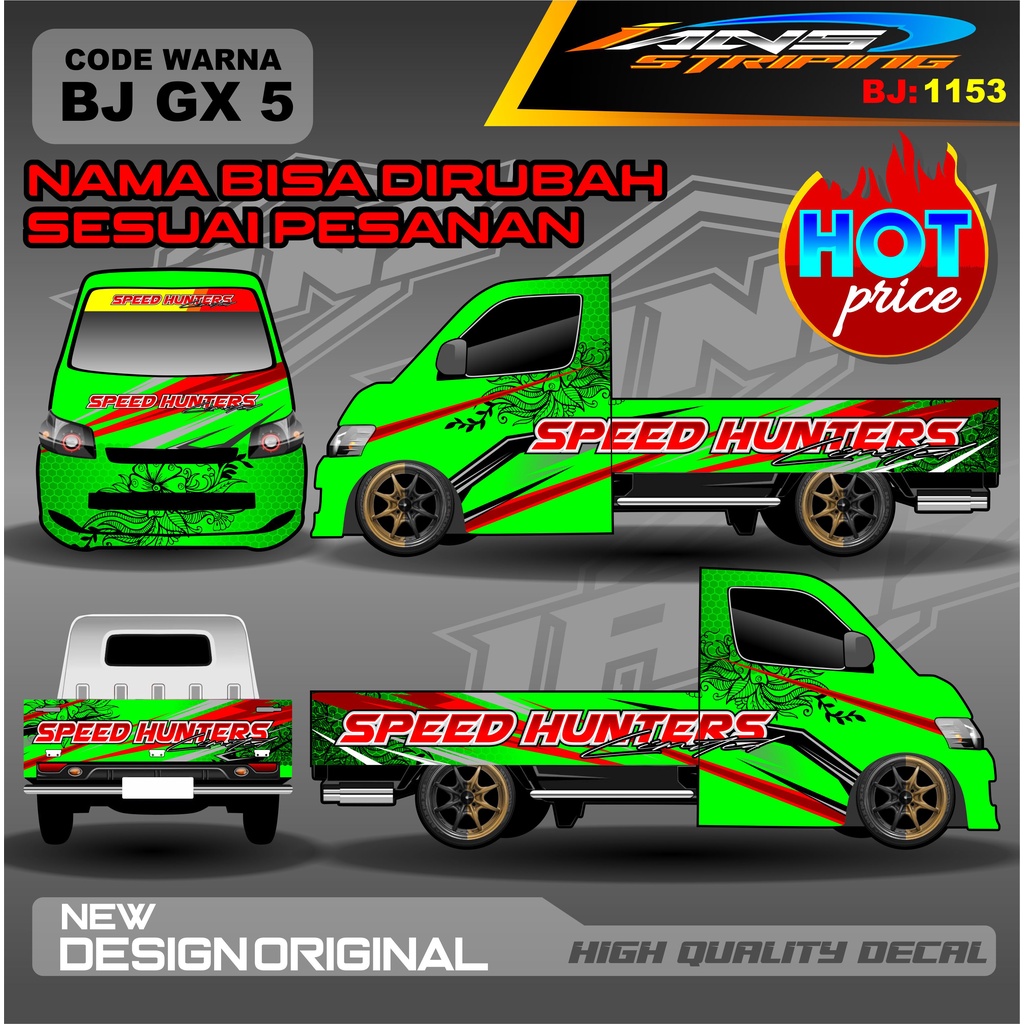 STICKER DECAL FULL BODY GRANMAX , PICK UP, CARRI, L300 / VARIASI STIKER FULL PICK UP GRANMAX CARRY / DECAL GRANMAX / STICKER PICK UP