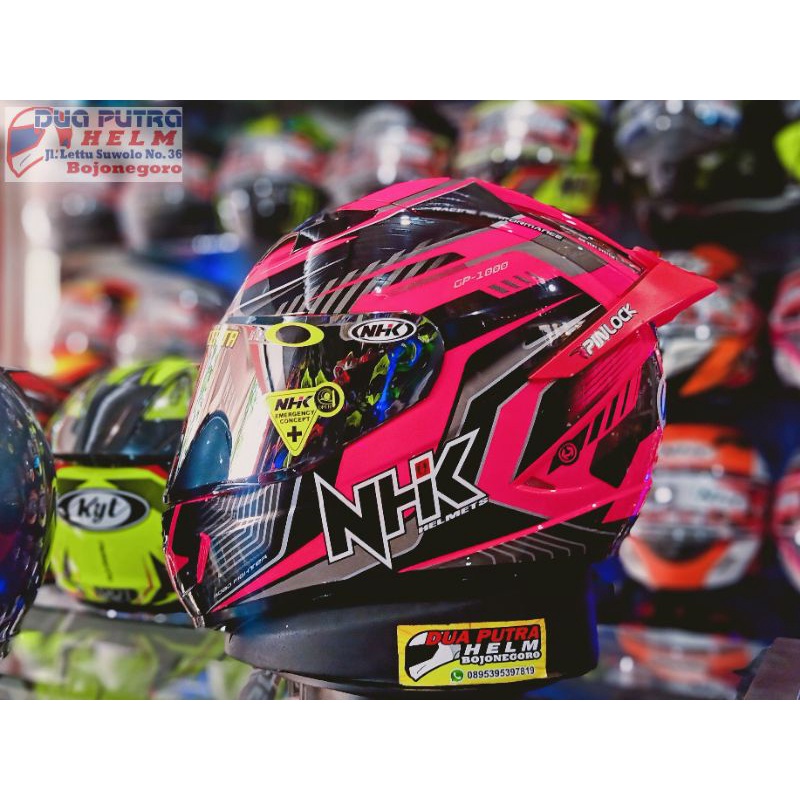 HELM FULLFACE NHK GP 1000 MOTIF PLASMA PINK