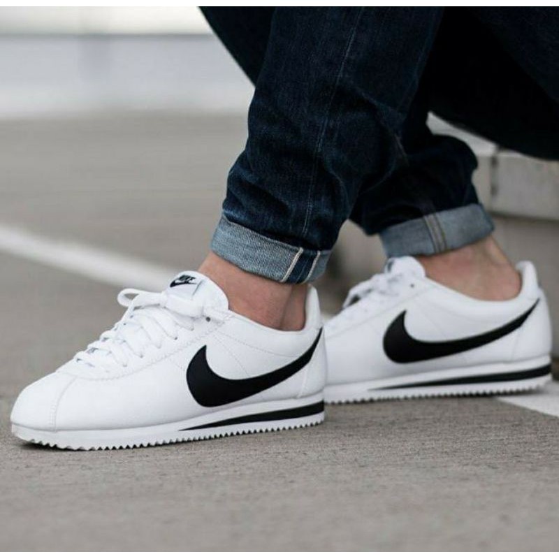 nike cortez classic leather white