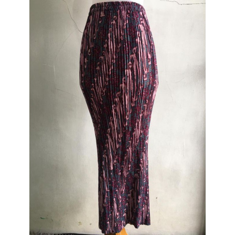 Atasan Kebaya Brokat / brukat Rinjani / kebaya lamaran / kebaya wisuda / kebaya modern PART 1-Rok plisket motif 3