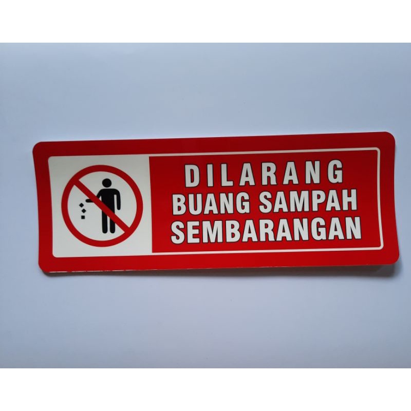 

Stiker Tempat Sampah | Stiker Dilarang Buang Sampah Sambarangan