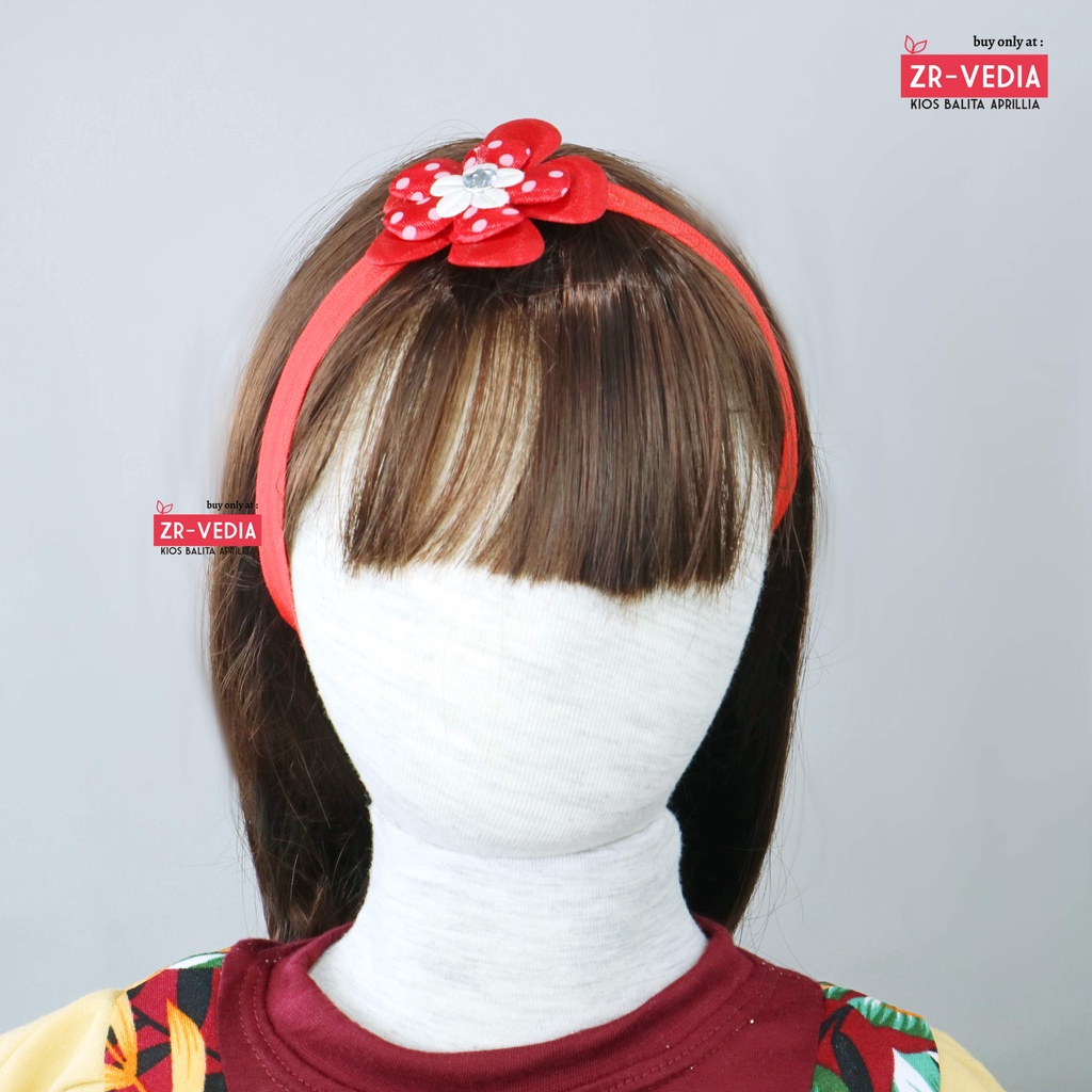 (SATUAN) Bandana Little Flower Bayi Anak Perempuan / Bandana Bunga Aksesoris Rambut Import Bayi Lucu Cewek Polos Bandana Balita Kiosbalitaaprillia