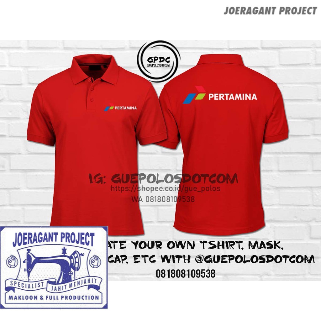 BAJU KAOS POLO TSHIRT PERTAMINA BUMN - KAOS PERTAMINA BUMN -  POLOSHIRT PERTAMINA - BAJU PERTAMINA J