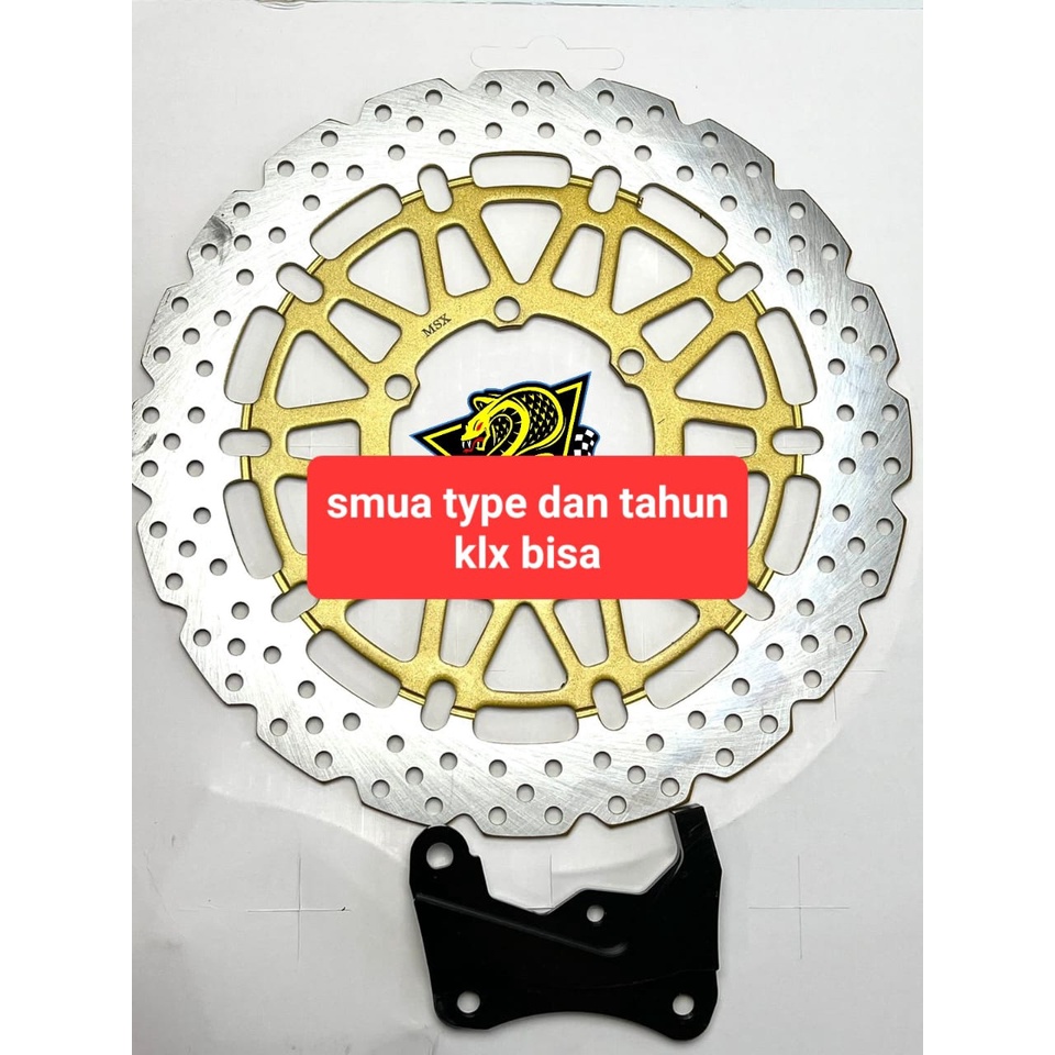 Piringan cakram CRF 150 - KLX 150 model delkevic lebar 320mm disc depan klx crf / piringan cakram supermoto crf klx /piringan variasi lebar klx crf