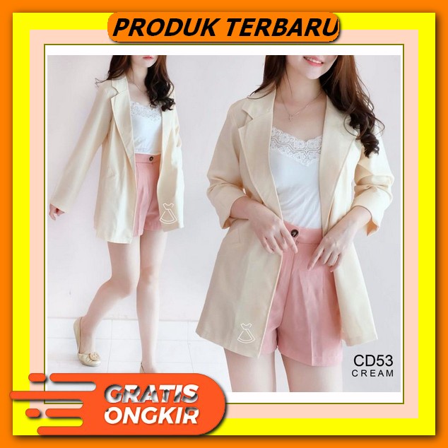 Blezer Wanita Kekinian Blazer Irene Blazer Adara Blazer Blaze Cewe Atasan Blazer Pakaian Lengan Panj