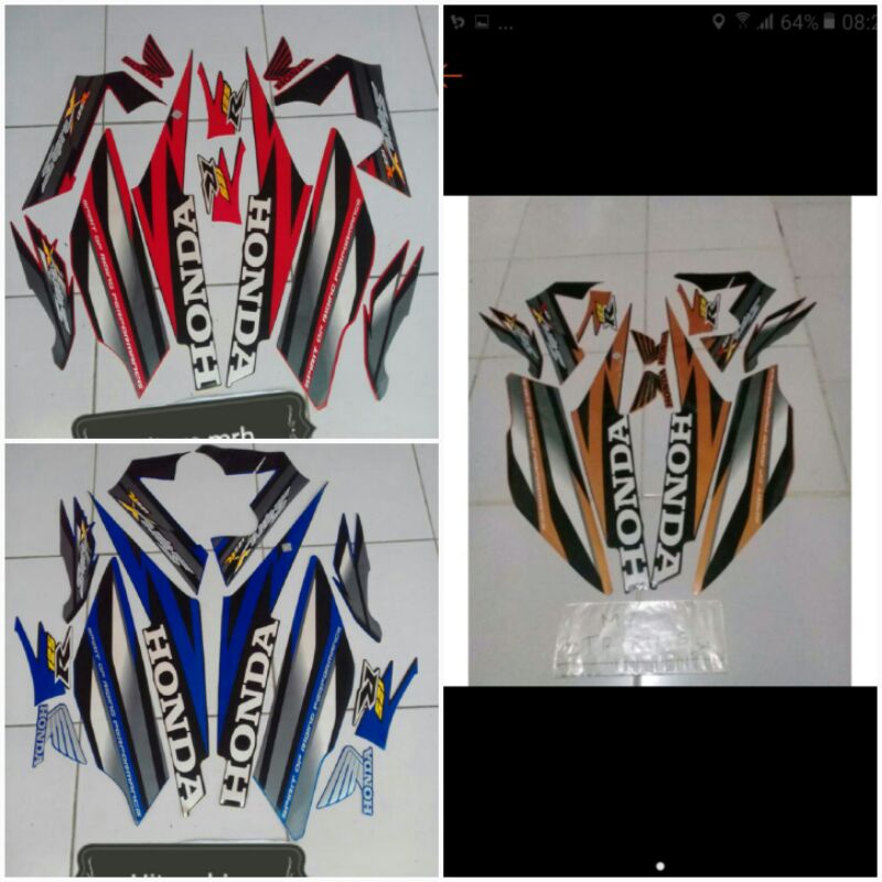 Stiker Striping Supra X 125r 2006 2007