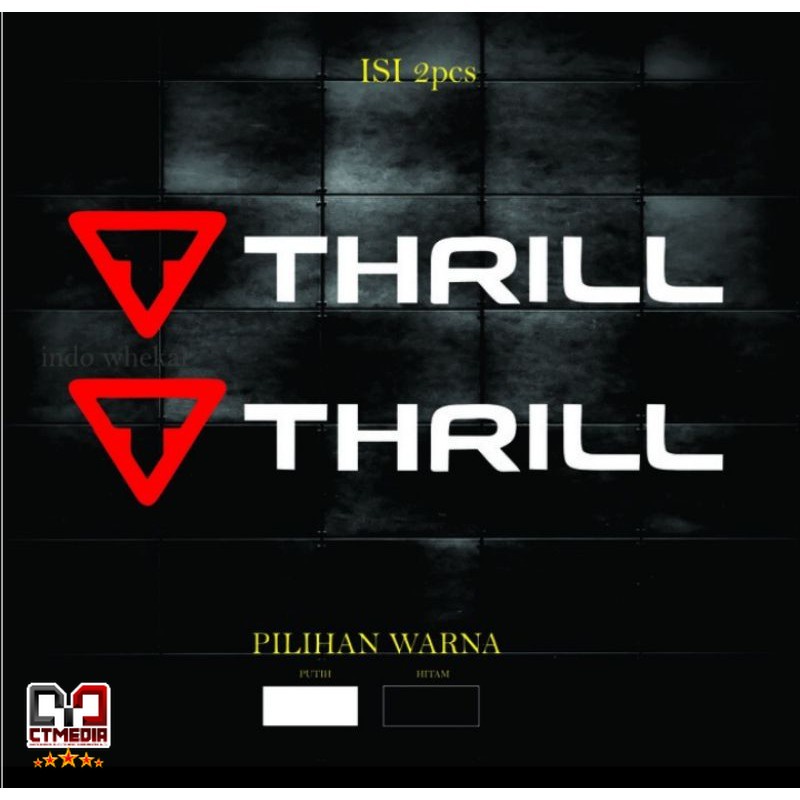 Cutting Sticker Sepeda Thril CTM