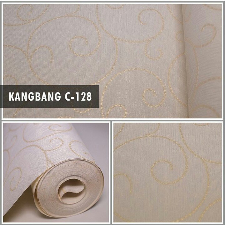 WALLPAPER DINDING VINYL BERTEKSTUR TIMBUL,TEBAL