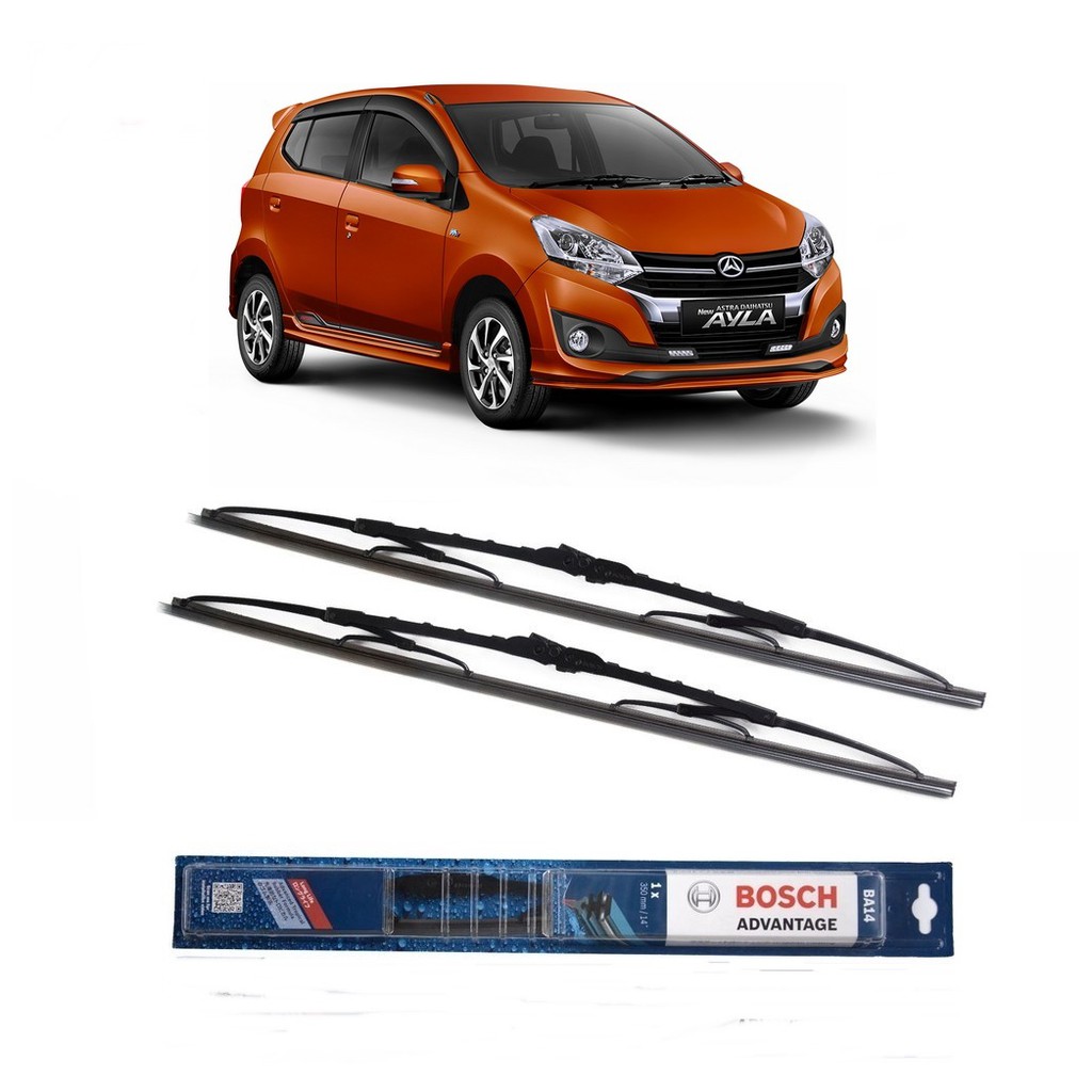 Bosch Wiper Daihatsu New Ayla Frame Besi - 2 buah/Set 14-20