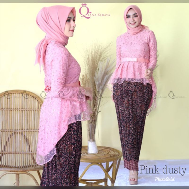 Kebaya aurora tulle 3D // kebaya pesta // kebaya pinguin // stelan kebaya