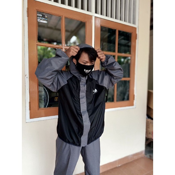 jas hujan waterproof setelan jaket dan celana