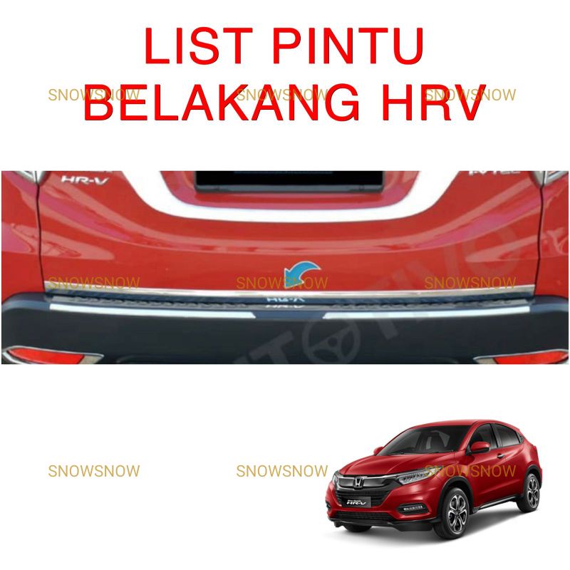 List Pintu Belakang Honda Hrv Chrome