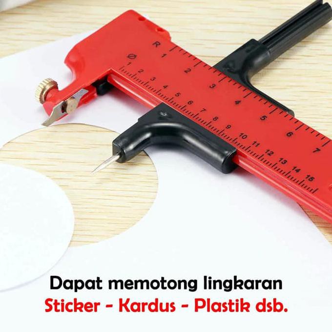 

(((Bisa Bayar Di Tempat))) Rotary Circle Cutter - Potong Sticker Lingkaran - Pond Bulat Cuci Gudang