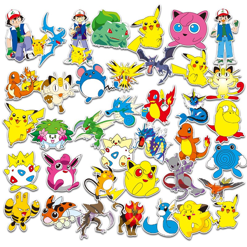  Pokemon  stiker  Pokemon  Pokemon  Pikachu stiker  bagasi 