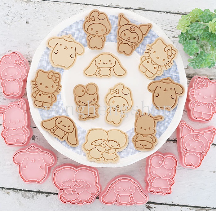 Cetakan Pemotong Biskuit / Cookies Bentuk Kartun Sanrio 3D Untuk Dapur