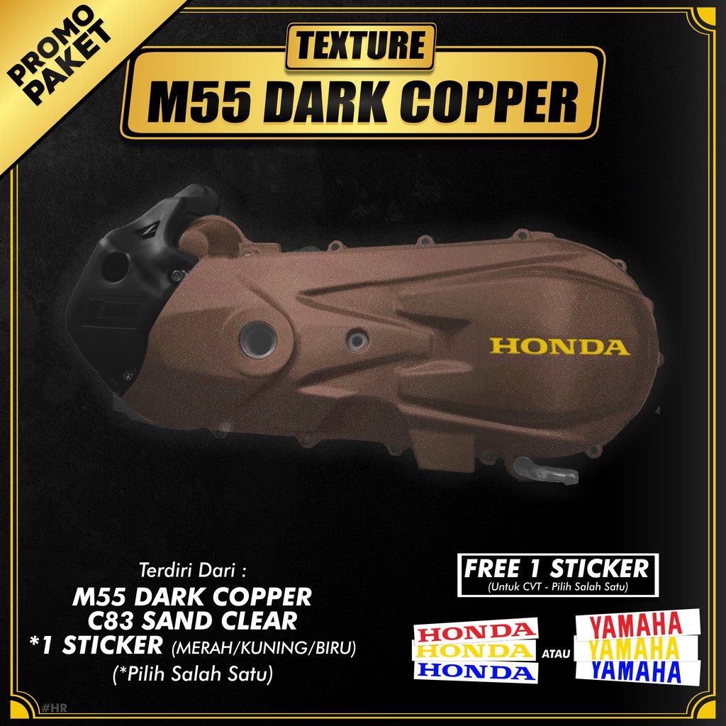 Paket CVT M55 Dark Copper  + FREE Sticker CVT / Sapporo Ultimate / Cat Spray Semprot Aerosol Terbaik