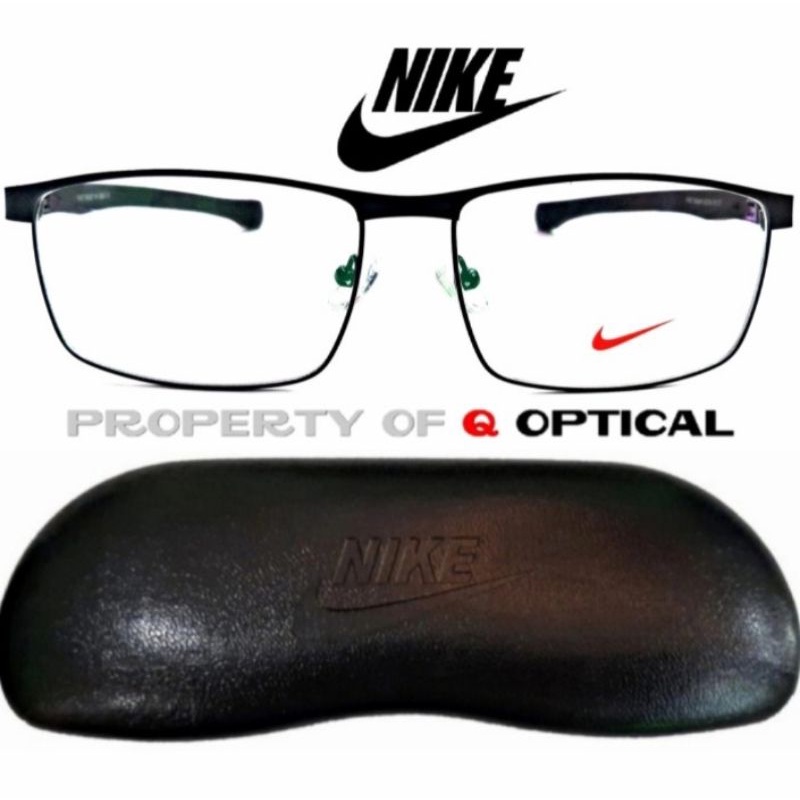Kacamata Frame Pria Titanium Nike Magnetic C7-S58 M.BLK - Size Besar