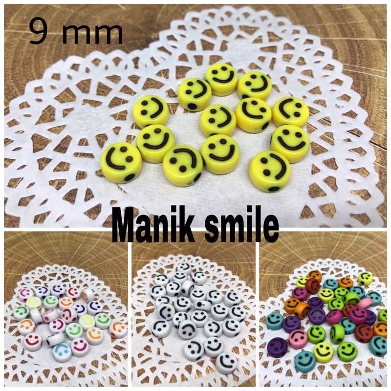 10 gram. Manik mote smile 7mm dan 10mm