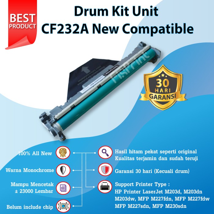 Drum Kit Unit Cartridge Compatible HP 32A CF232A Chip Printer M203d M203dn M203dw M227fdn M230sdn