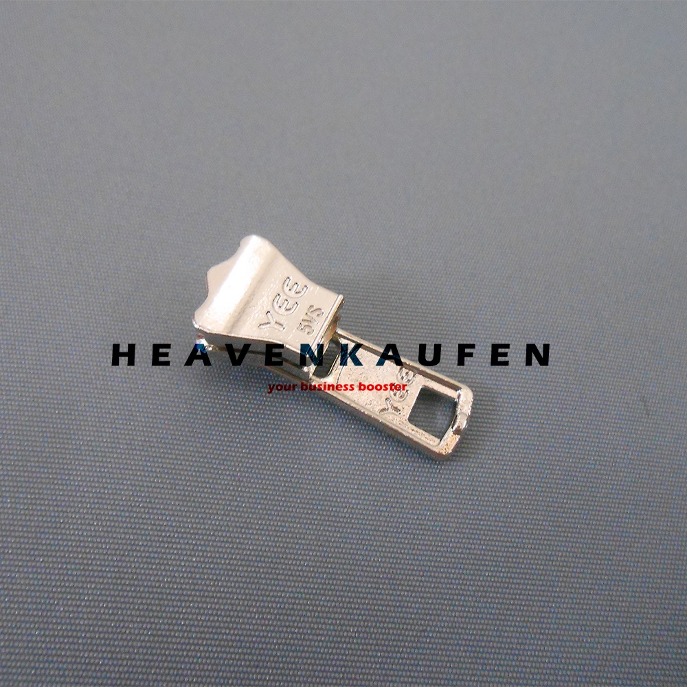 Kepala Resleting Zipper Head Kepala Zipper YEE Vislon No 5 Nikel Silver