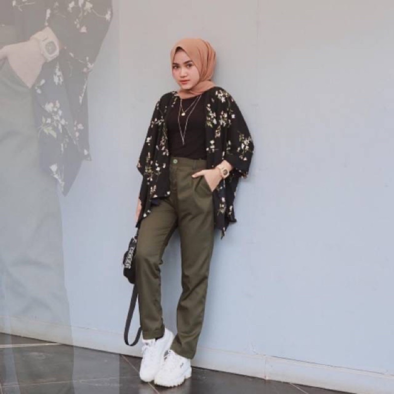 Baggy Pants Premium JKY Celana Kerja Wanita Formal Casual Cewk