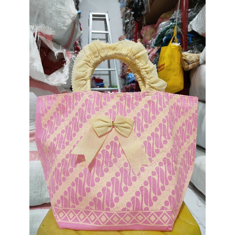 Tas hajatan pink2 an uk.20x16 / Dos NBK