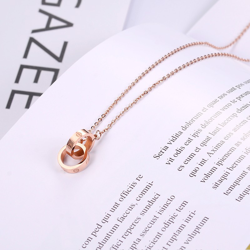 [848] Kalung Titanium Wanita Anti Pudar