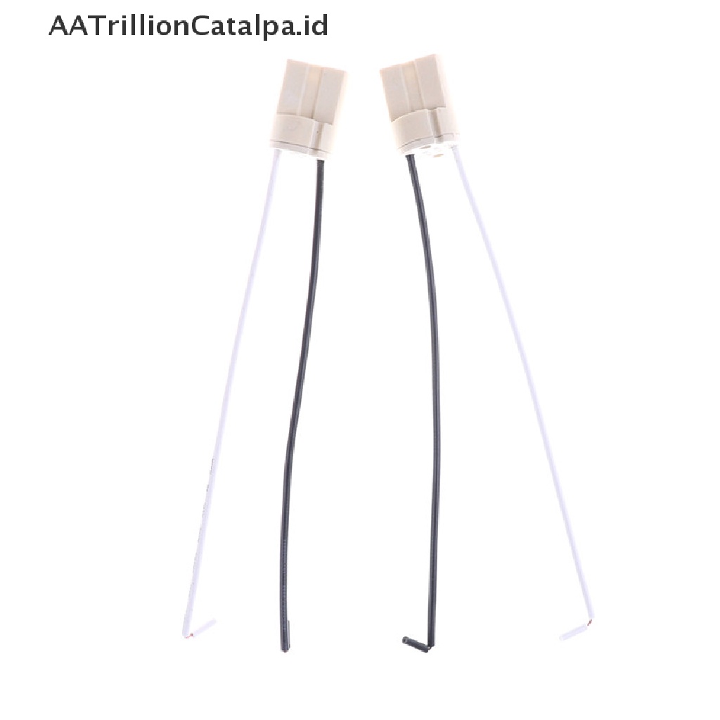 Aatrillioncatalpa 5pcs Konektor Kabel Socket G9 Bahan Keramik Untuk Lampu Bohlam LED