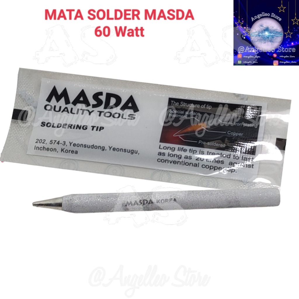 Mata Solder~Mata Solder MASDA~60 Watt~Besar Tumpul~MASDA~KOREA