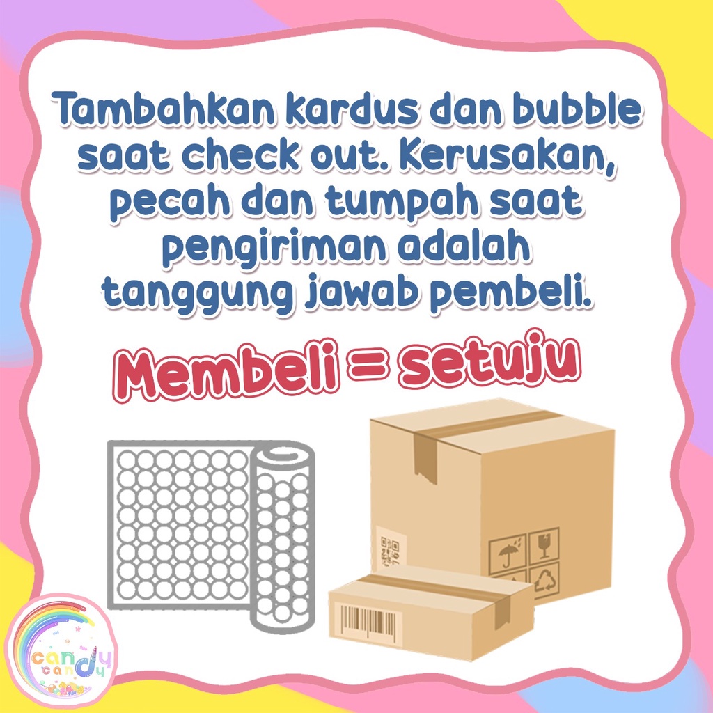 kardus &amp; bubblewrap tambahkan jika ingin lebih aman