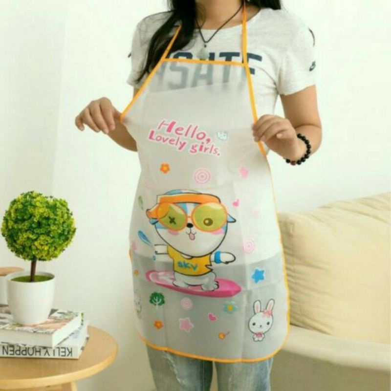 Celemek Masak karakter Anti Air/Waterproof