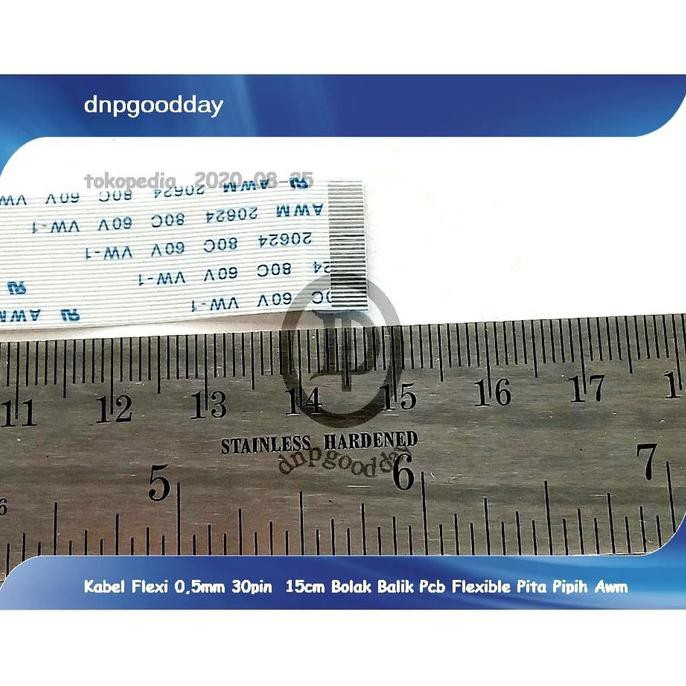 

Kabel Flexi 0,5Mm 30Pin 15Cm Bolak Balik Pcb Flexible Pita Pipih Awm Dnpgood11 Murah