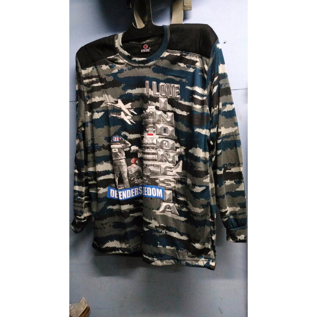 kaos penembak loreng horzis XL