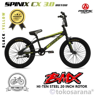 Sepeda BMX Pacific Spinix CX3.0 Rotor Fatbike Freestyle Remaja-Dewasa 20” x 3.0 Gear Ratio Bike