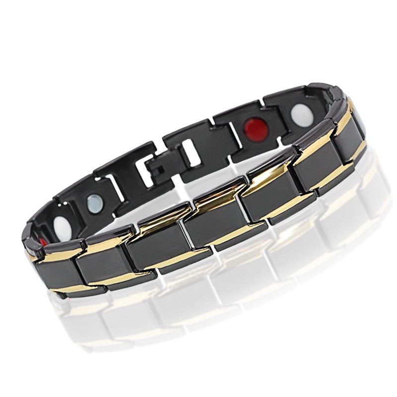 GELANG KESEHATAN TITANIUM BEST SELLER ORIGINAL 100% TITANIUM MAGNET 316L - ANTI KARAT SELAMANYA - Gelang terapi luxuri-2