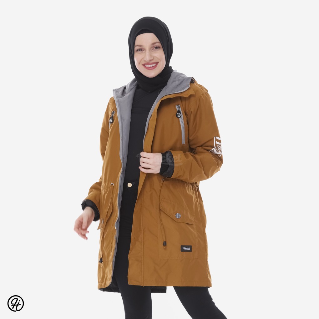 HIJACKET MONTIX | HIJAKET JAKET PARKA WANITA HIJAB PANJANG MUSLIMAH SYAR'I-Imperial