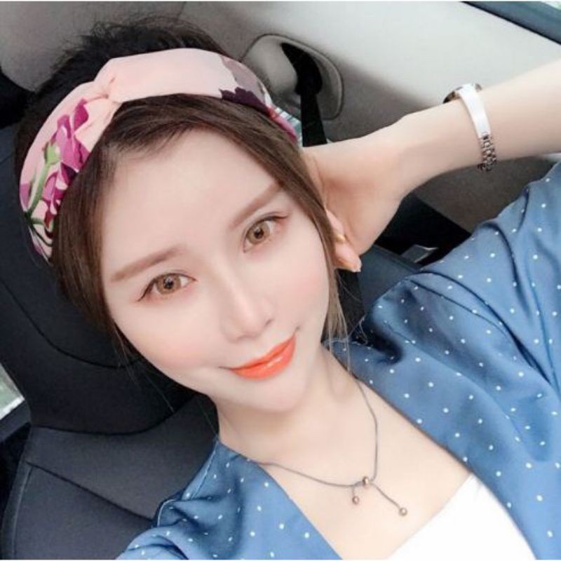 JY B9 BANDO KAIN WANITA MURAH HAIRBAND ELASTIS MOTIF BUNGA AKSESORIS RAMBUT WANITA