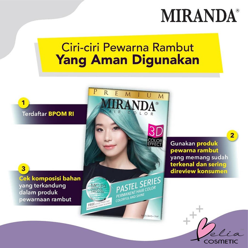 ❤ BELIA ❤ MIRANDA Hair Color Pastel Series | Semir Pewarna Rambut Pastel | Bleaching | Peach | Taro