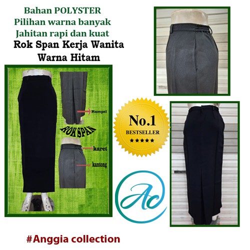 rok span ukuran 4L dan 5L-rok kerja-rok span syakira-rok polyester-rok kerja modis-rok kerja wanita