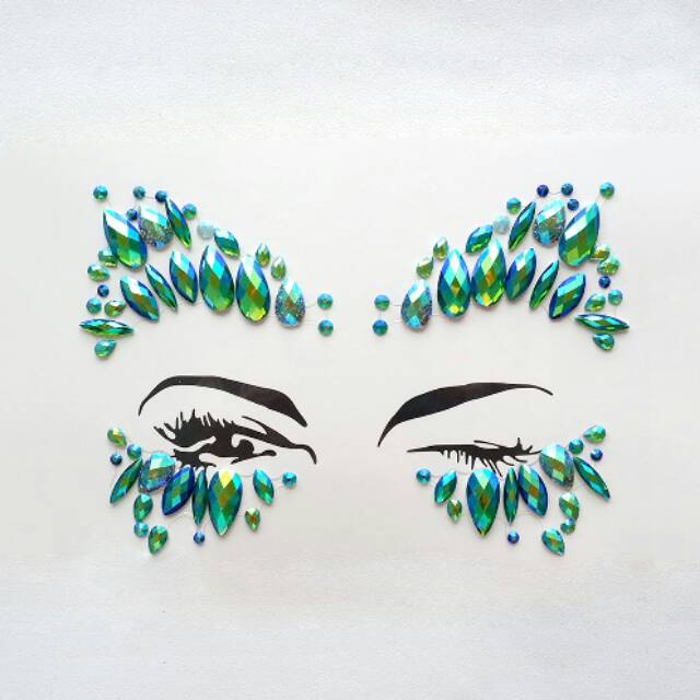 

POTATOO Face Jewel Sticker - Bling Greendaria