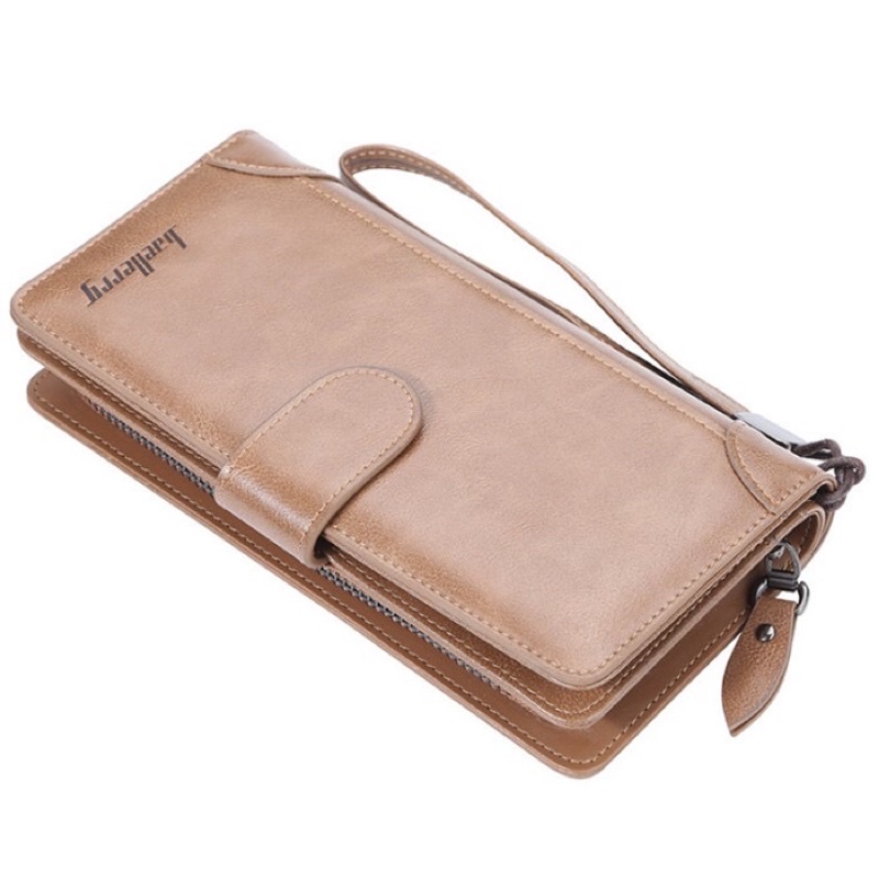 BAELLERRY S6701 Dompet Pria Wanita Panjang Bahan Kulit PU Leather Premium