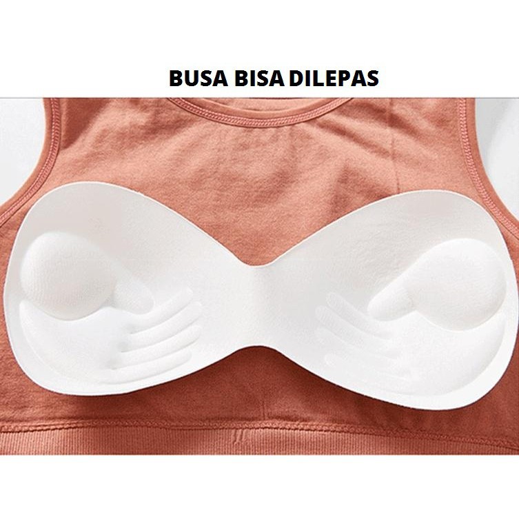 My Bra (Bra-021) Bra Sport Yoga Olahraga Pakaian Wanita Tank Top Model Crop Fashion