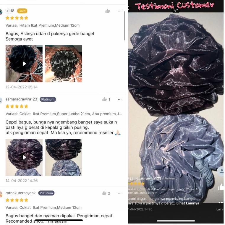 Terkini Cepolan Mawar Jumbo Turki Ori Premium / Cepolan Hijab jumbo Mawar Ikat cepoljumbo / Jepit Ce